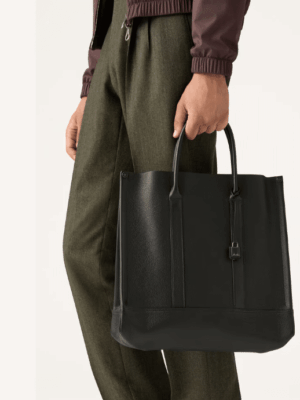 [로로피아나] 빔 스몰 토트백 블랙 FAO4357