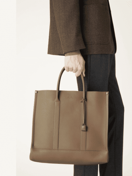 [로로피아나] 빔 스몰 토트백 브라운 FAO4357