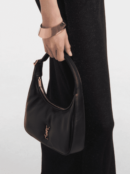 [생로랑] 플런지드 램스킨 소재 calypso 미니 호보 백 791484