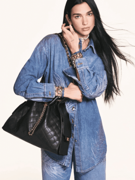 [샤넬] 25백 호보 미디엄 블랙 램스킨 AS5311