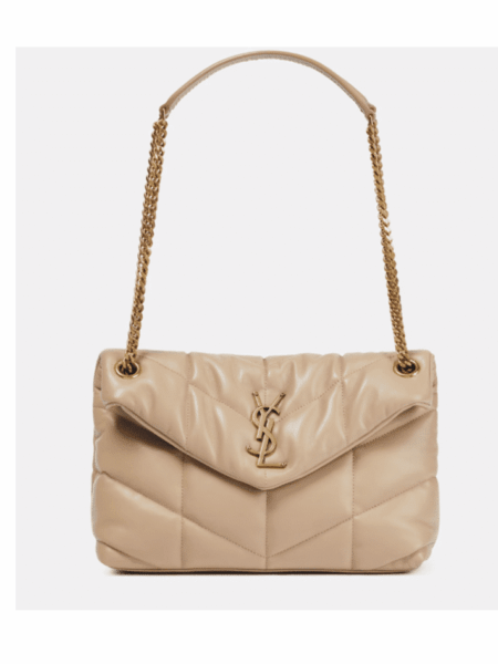[생로랑] 푸퍼 스몰 숄더백 베이지 577476