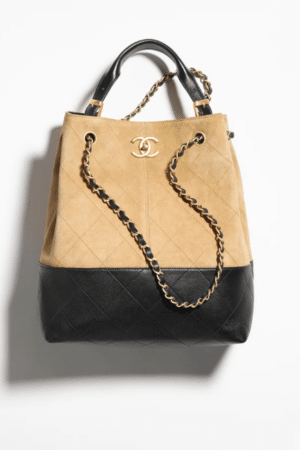 [샤넬] 쇼핑백 스웨이드 카프스킨 AS5636