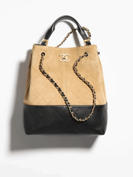 [샤넬] 쇼핑백 스웨이드 카프스킨 AS5636