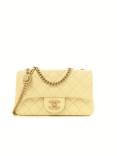 [샤넬] 까멜리아 골드볼 뉴미니 플랩백 AS4041