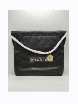 [샤넬] 22 스몰 금장 핸드백 캐비어 AS3260