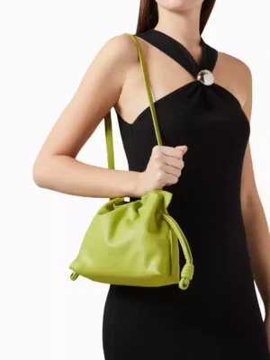 [로에베] 미니 플라멩코 클러치 나파 카프스킨 녹색 A411FC2X73