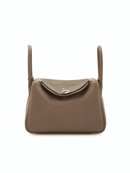 [에르메스] 린디 26cm Taurillon Clemence/ Etoupe - Silver
