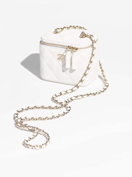 [샤넬] 미니 베니티백 캐비어 체인 금장 AP1340