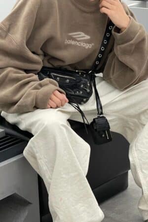 [발렌시아가] 르 카골 XS 플랩백 블랙 719082210KR1000