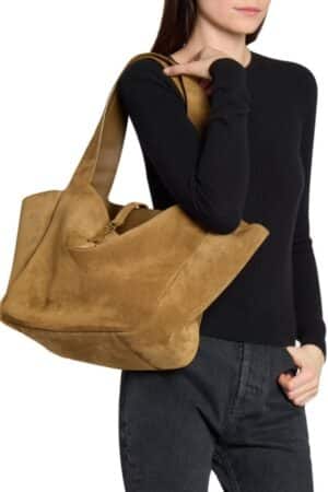 [생로랑] Le 5 À 7 Bea 스웨이드 백 763435