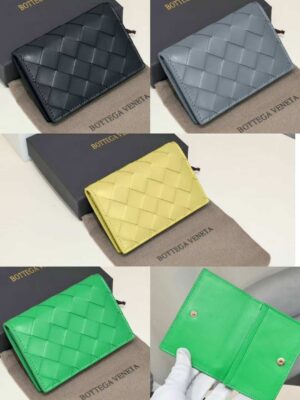 [보테가베네타] 양가죽 인트레치아토 명함 케이스 667141 (4 COLORS)