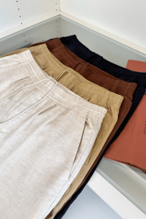[로로피아나] 린넨 드로스트링 팬츠 (4 COLOR)