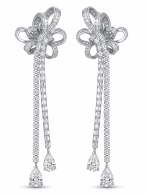 [그라프] 틸다의 보우 파베 다이아몬드 스터드 이어링