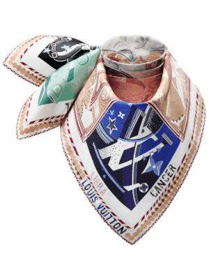 [루이비통] LV 스타 사인 스퀘어 90 실크 스카프