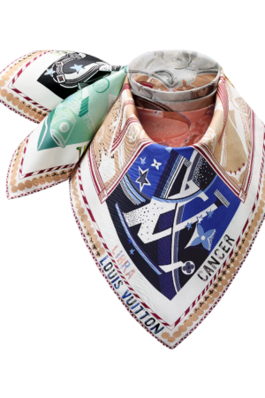 [루이비통] LV 스타 사인 스퀘어 90 실크 스카프