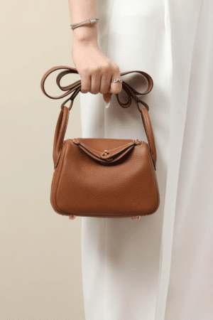 [베트남 출고] 에르메스 린디백 미니(브라운-금장)