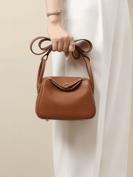 [베트남 출고] 에르메스 린디백 미니(브라운-금장)