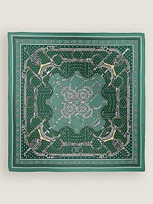 [에르메스] 에프롱 도르 방다나 실크 스카프