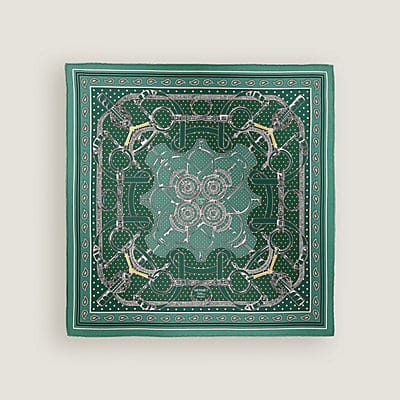 [에르메스] 에프롱 도르 방다나 실크 스카프