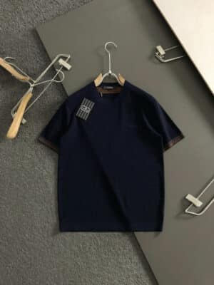 [제냐] 로고 자수 코튼 티셔츠