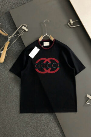 [구찌] 인터로킹 G 로고 코튼 티셔츠