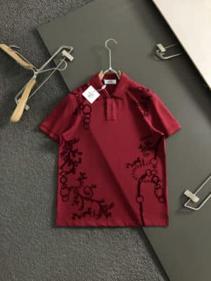 [에르메스] 카발리에 자수 폴로 셔츠