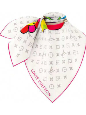 [루이비통] x 타카시 무라카미 모노그램 슈퍼플랫 90 실크 스카프 (5 COLORS)