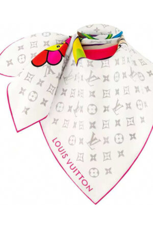 [루이비통] x 타카시 무라카미 모노그램 슈퍼플랫 90 실크 스카프 (5 COLORS)