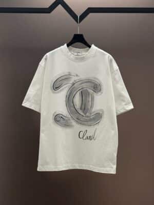 [샤넬] 그래피티 더블 C 로고 반팔 티셔츠 (2 COLORS)