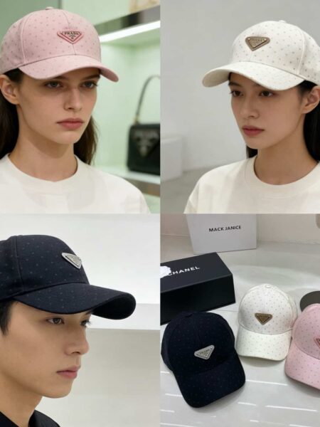 [프라다] 폴카 도트 리나일론 베이스볼 캡 (3 COLORS)