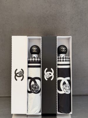 [샤넬] 까멜리아 CC 로고 자동 우산 (2 COLORS)