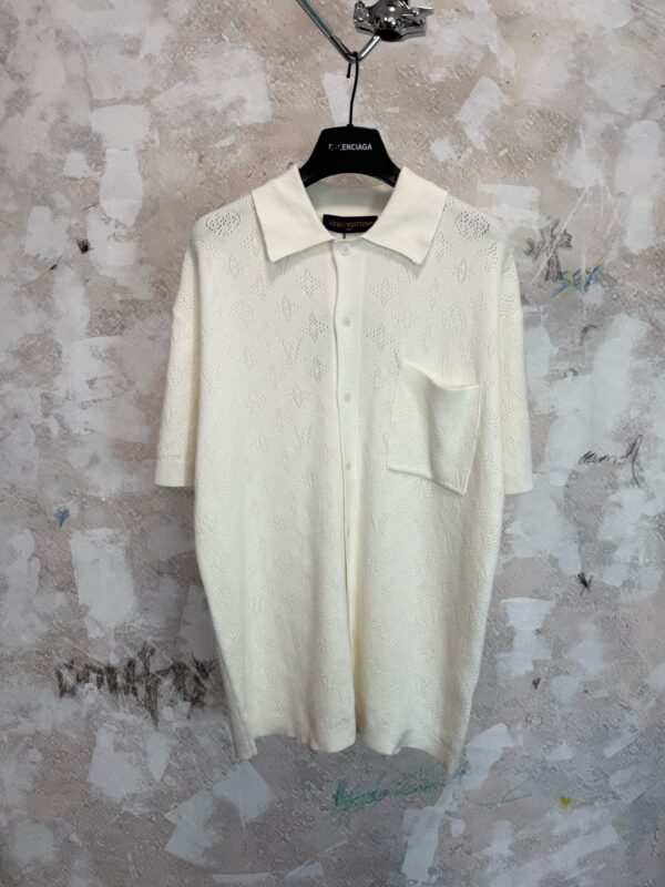 [루이비통] 모노그램 포인트텔 코튼 반팔 셔츠