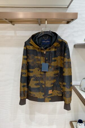 [루이비통] 메이드 투 오더 패치워크 레더 집업 후디