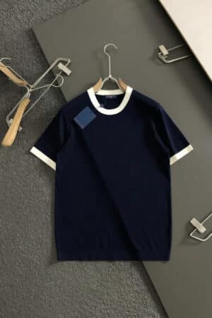 [루이비통] 콘트라스트 트림 니트 티셔츠
