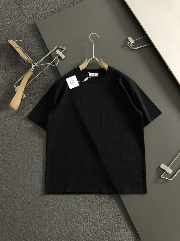 [에르메스] "H 리프트" 자카드 반팔 티셔츠