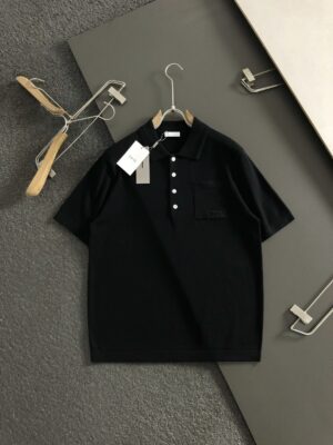 [디올] 가슴 포켓 니트 폴로 셔츠