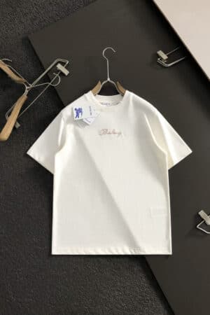 [버버리] 체크 필기체 로고 코튼 티셔츠