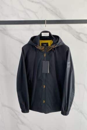 [펜디] FF 모티프 트림 후드 윈드브레이커