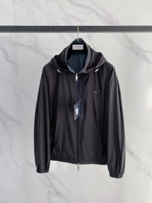 [프라다] 리버시블 리나일론 후드 자켓