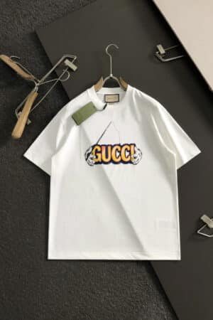 [구찌] 남성 카툰 피싱 로고 반팔 티셔츠