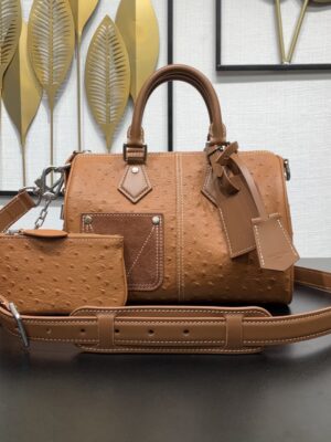 [루이비통] 타조가죽 스피디 P9 반둘리에 25 N89119