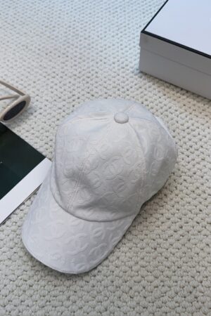 [샤넬] 로고 자카드 캔버스 베이스볼 캡 (2 COLOR)