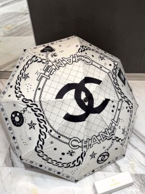 [샤넬] 체인 아이콘 일러스트 우산 (2 COLORS)
