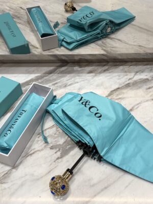 [파니앤코] 티파니 블루 로고 접이식 우산