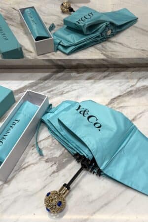 [파니앤코] 티파니 블루 로고 접이식 우산