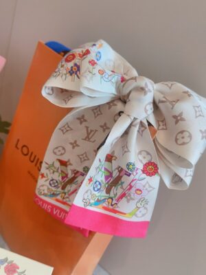 [루이비통] X 무라카미 다카시 멀티컬러 방도 스카프