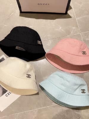 [샤넬] CC 로고 트위드 버킷햇 (4 COLORS)
