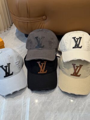 [루이비통] LV 로고 디스트레스드 볼캡 (5 COLORS)