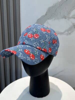 [루이비통] 체리 모노그램 데님 캡