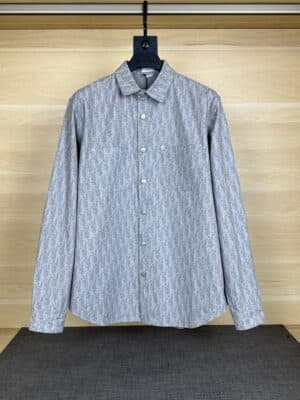 [디올] 오블리크 카수리 코튼 오버셔츠